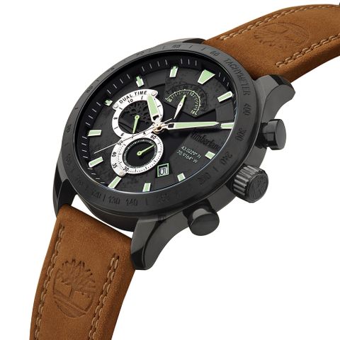 Timberland 天柏嵐 兩地時間多功能手錶-49mm TDWGF2100202