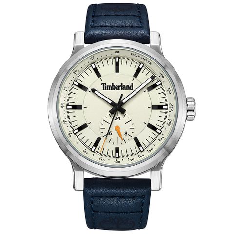 Timberland 天柏嵐 DISCOLL系列 戶外雅痞石英錶-米x藍/46mm TDWGF2231005