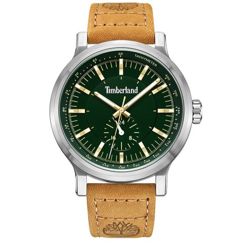 Timberland 天柏嵐 DISCOLL系列 戶外雅痞石英錶-綠x卡其/46mm TDWGF2231002