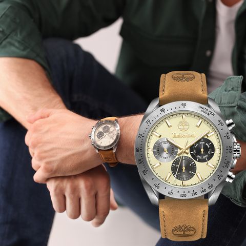 Timberland 天柏嵐 CARRIGAN系列 探索者三眼多功能腕錶/44mm TDWGF0009803