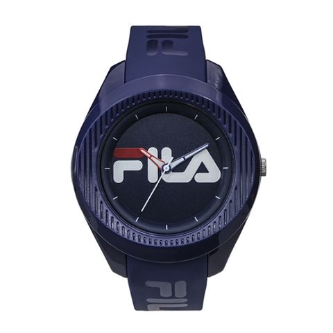 Fila 【 斐樂】大錶徑簡約LOGO造型腕錶-神秘藍/38-160-005/台灣總代理公司貨享半年保固