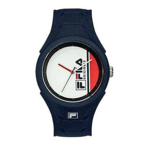 【FILA 斐樂】簡約經典側擺LOGO設計腕錶-帥氣藍/38-311-001/台灣總代理公司貨享半年保固