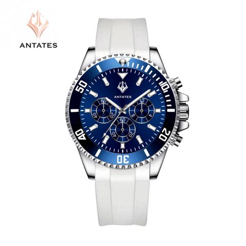 小海神-安泰特斯ANTATES 時尚特色三眼中性魅力錶款-流璃藍