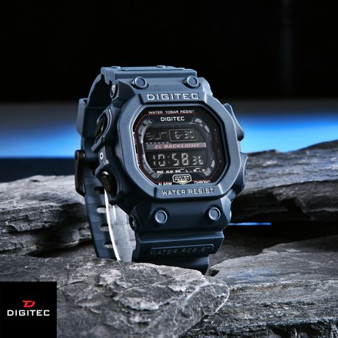 DIGITEC 數碼科技 DG-5012T 休閒運動多功能防水LED背光 電子錶