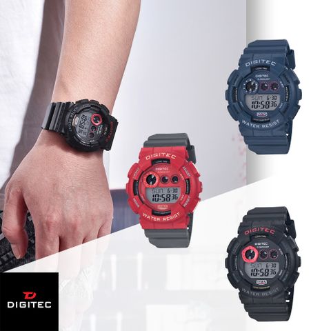 DIGITEC 數碼科技 DG-5021T 運動風格多功能防水電子錶