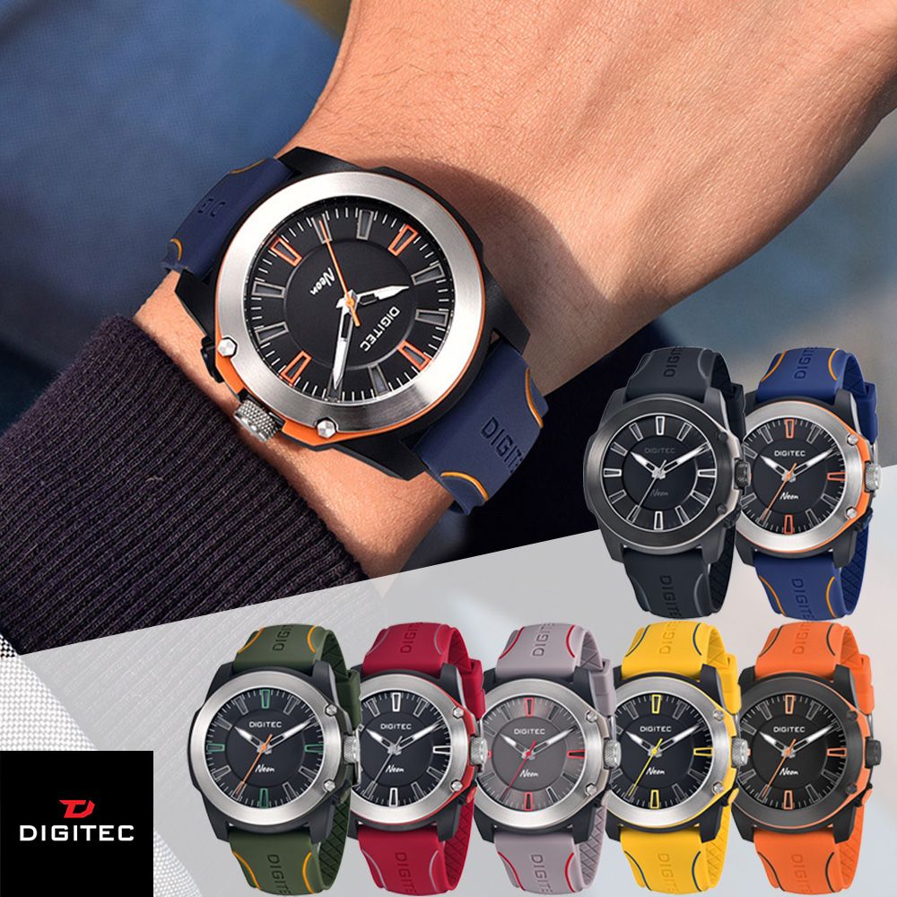 DIGITEC 數碼科技  DN-5182T 休閒指針夜光防水潮流電子錶