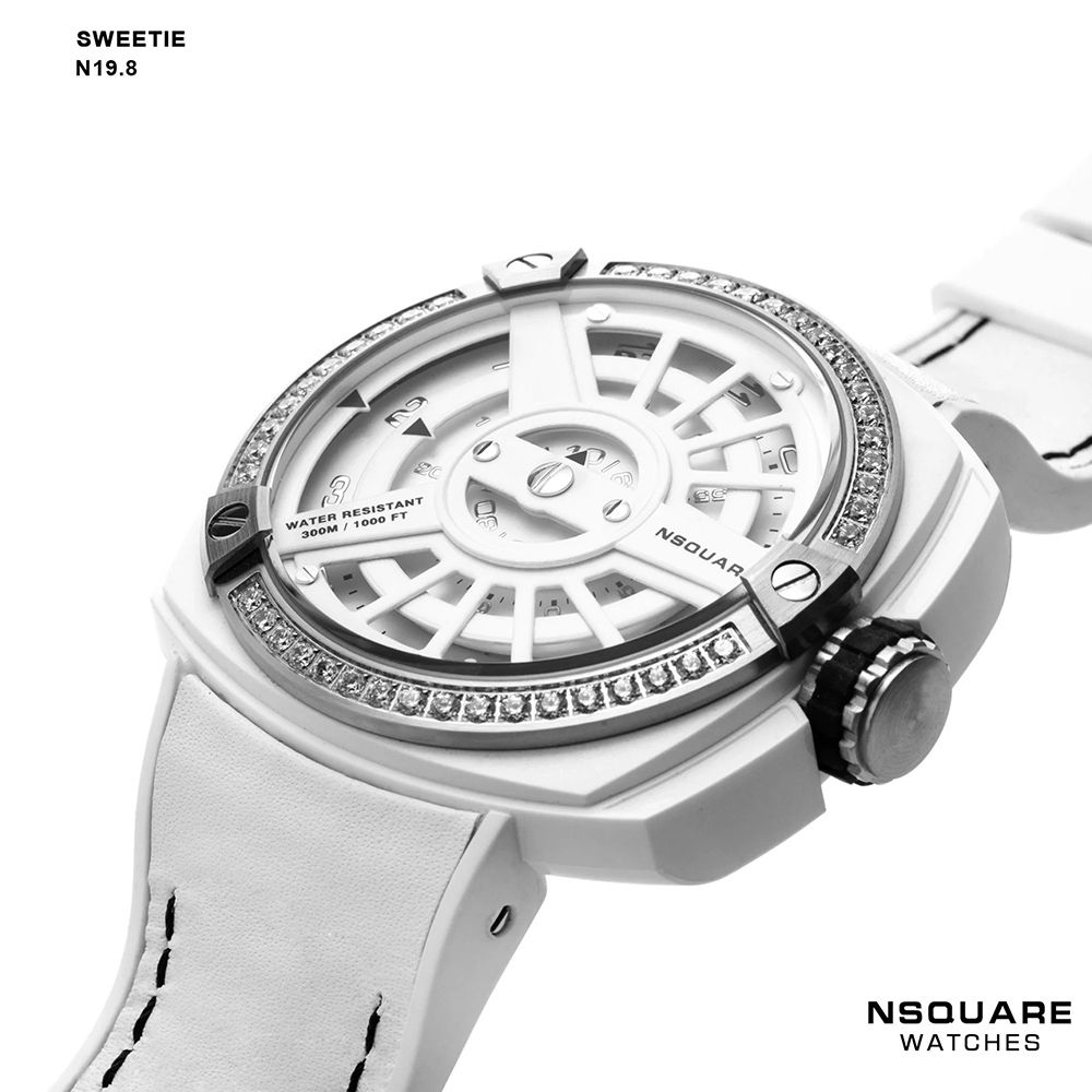  【NSQUARE】【愛時】Sweetie Quartz Watch甜美系列 三層指針超大錶面石英錶 G0369-N19.8