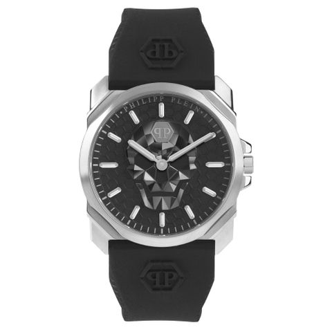 PHILIPP PLEIN 菲利普·普萊因 THE $KULL KING 骷髏王錶款 黑X銀 PWLAA0122_40mm
