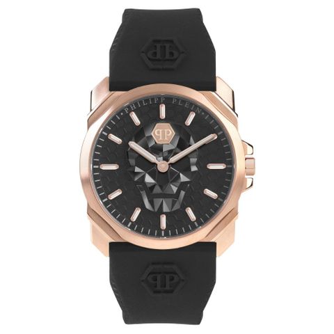 PHILIPP PLEIN 菲利普·普萊因 THE $KULL KING 骷髏王錶款 黑X玫瑰金 PWLAA0222_40mm
