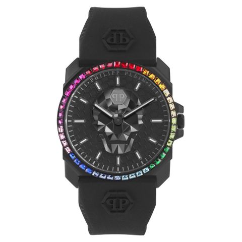 PHILIPP PLEIN 菲利普·普萊因 THE $KULL KING 骷髏王錶款 黑X彩色錶圈 PWLAA0522_40mm