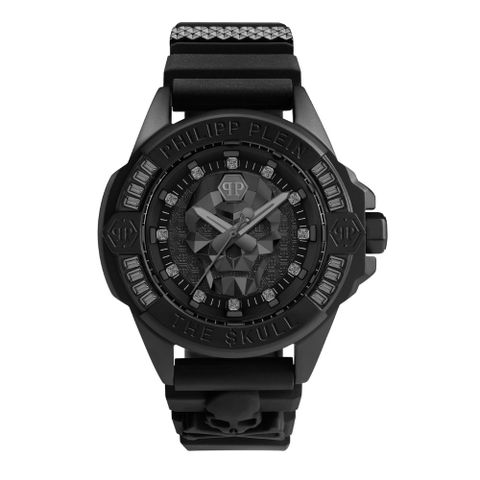 PHILIPP PLEIN 菲利普·普萊因 THE $KULL Genderless 骷髏中性錶款 黑 PWNAA0322_41mm