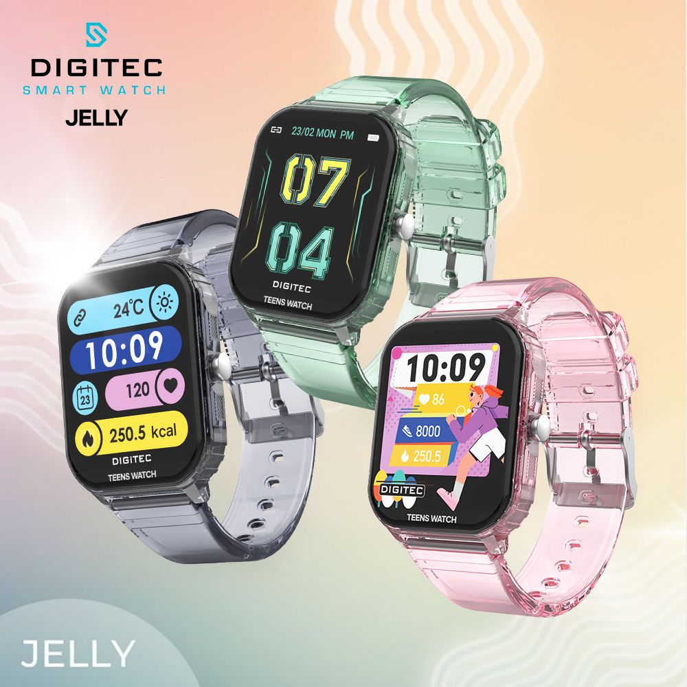 DIGITEC 數碼科技   JELLY 手錶 Teens 青少年款 多功能 運動 健康 觸控螢幕 17種語言 電子錶