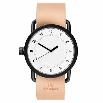 TID Watches No.1 白x天然原色真皮腕錶-40mm - PChome 24h購物