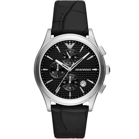 EMPORIO ARMANI 亞曼尼/ 競速時尚腕錶/黑-42mm AR11530