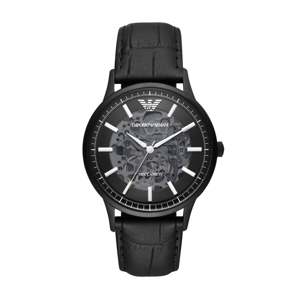 EMPORIO ARMANI  經典鏤空機械腕錶43mm(AR60042)