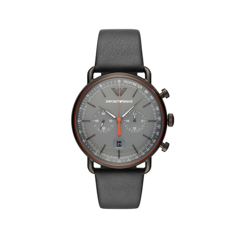【Emporio Armani】美式經典工業風兩眼時尚腕錶-工業灰/AR11168/台灣總代理公司貨享兩年保固