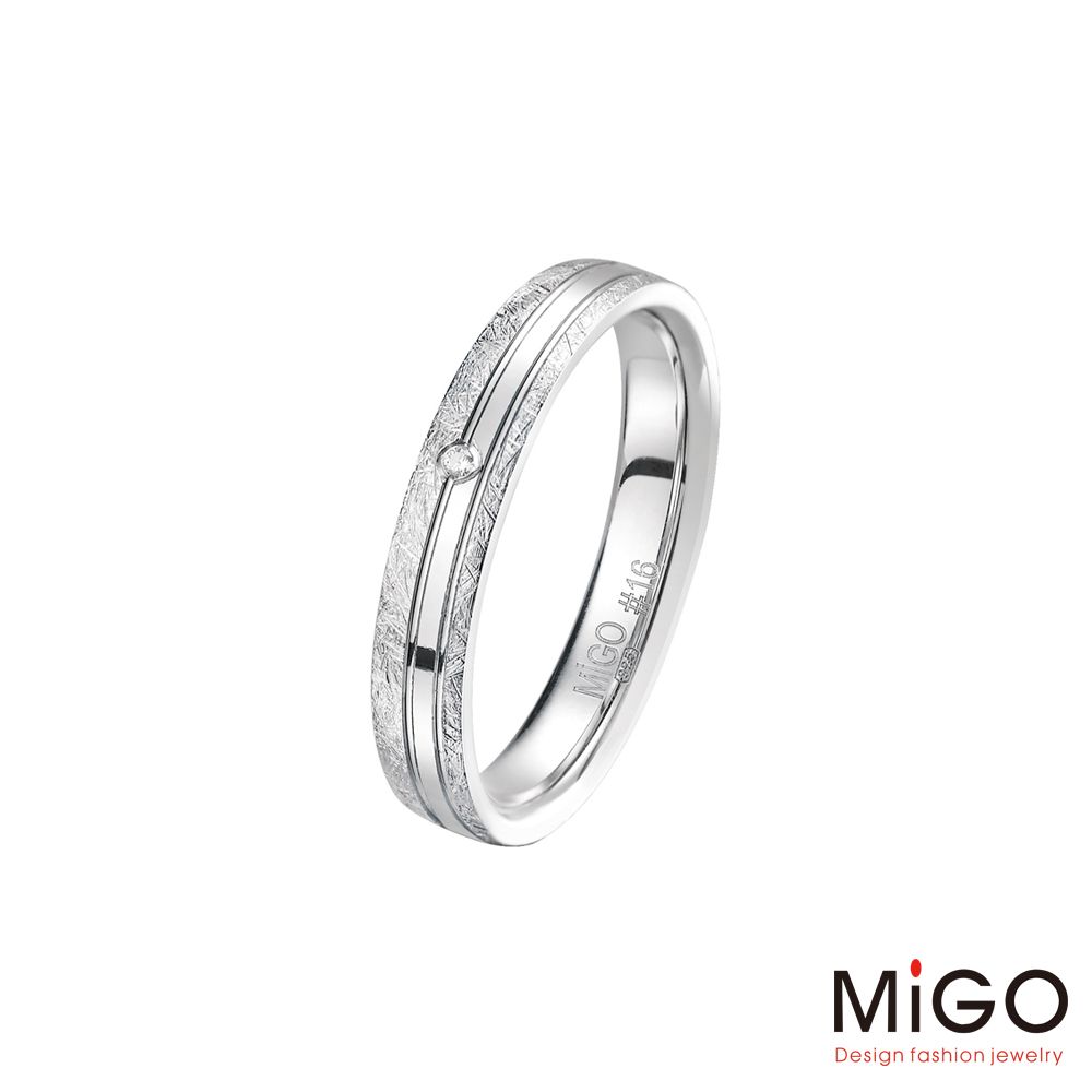 MiGO  璀璨純銀男戒指