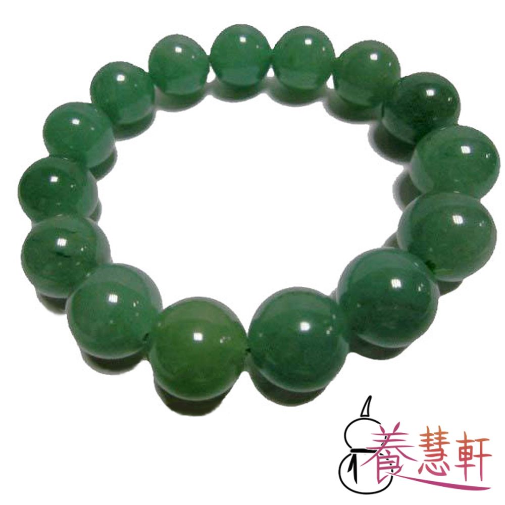 養慧軒 天然綠東菱玉 招財手鍊(直徑約1.5公分)  