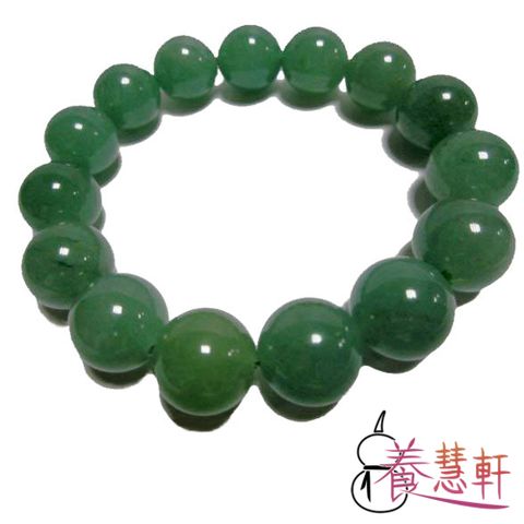 養慧軒 天然綠東菱玉 招財手鍊(直徑約1.5公分)