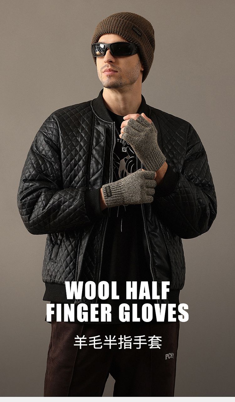 WOOL HALFFINGER GLOVES羊毛半指手套