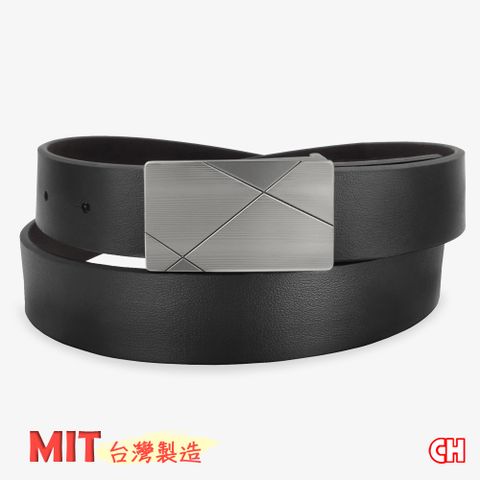 CH-BELT 銓丞皮帶 正式男皮帶 商務休閒 紳士皮帶腰帶(黑)