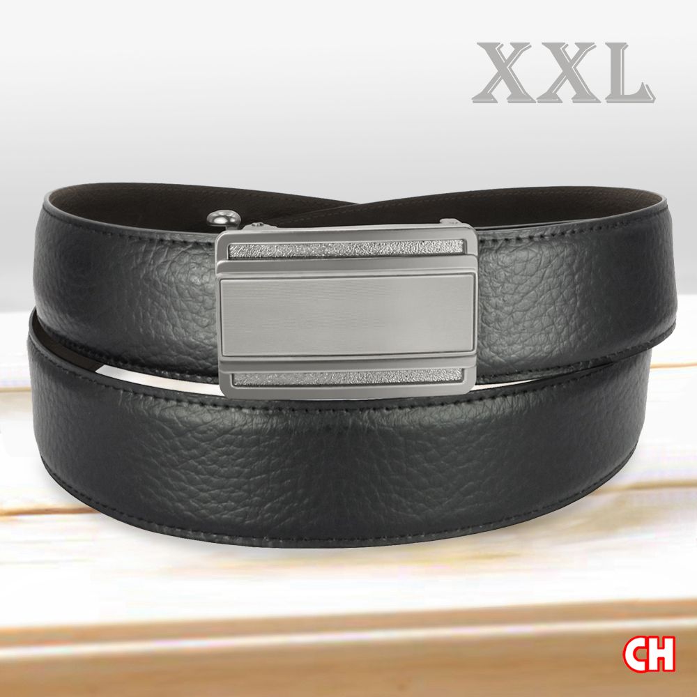CH-BELT 銓丞皮帶 男加長皮帶 內穿式自動扣 免打孔 男皮帶腰帶(黑XXL)
