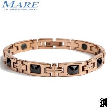 MARE 【-316L白鋼系列】緻愛(玫金黑鋯 ) 款