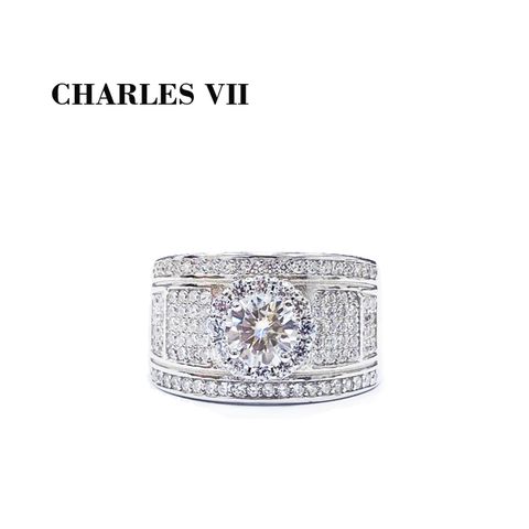 CHARLES VII 查爾七世 皇家訂製款滿鑽鑽戒-宇宙之冠