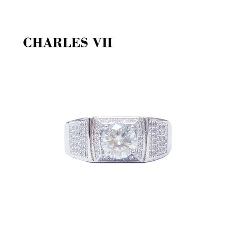 CHARLES VII 查爾七世 皇家訂製款滿鑽鑽戒-震攝四方