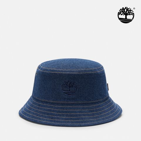 Timberland 中性藍色LOGO漁夫帽|A6232L78