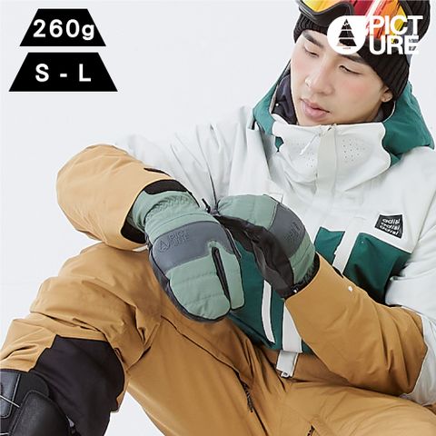 Picture 男防水三指滑雪手套【草綠】Sparks Lobster Mitts GT155/(S - L)