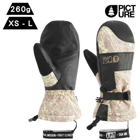Picture 女防水連指滑雪手套【淡粉褐】Anna Mitts GT150/(XS - L)