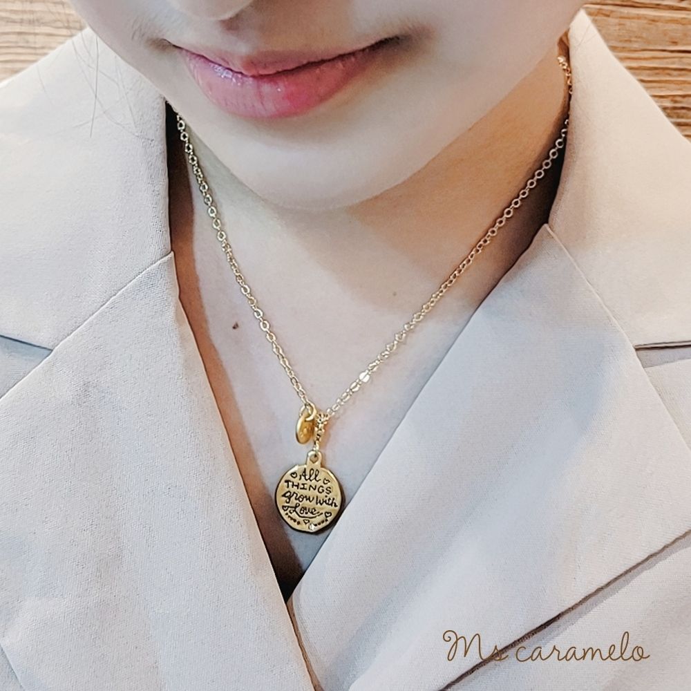Ms caramelo 焦糖小姐 鋯石項鍊