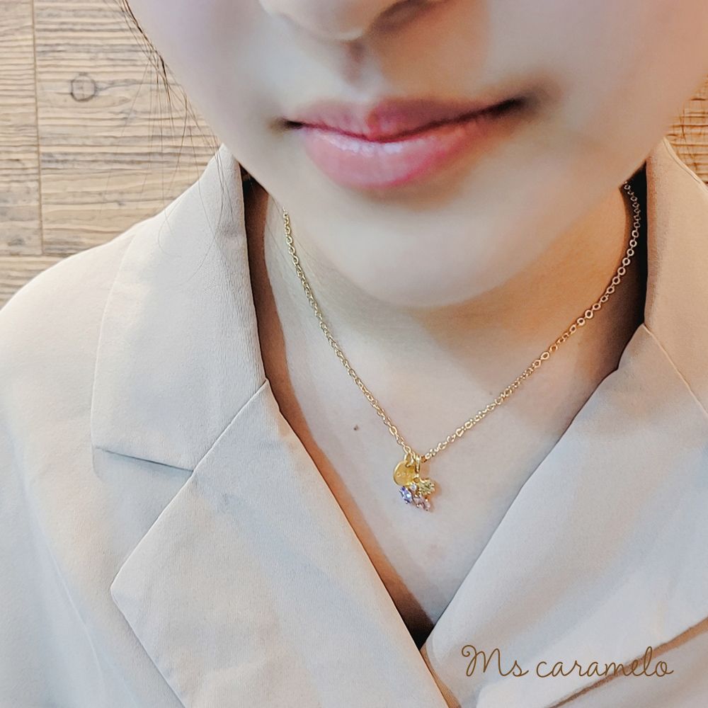 Ms caramelo 焦糖小姐 鋯石項鍊