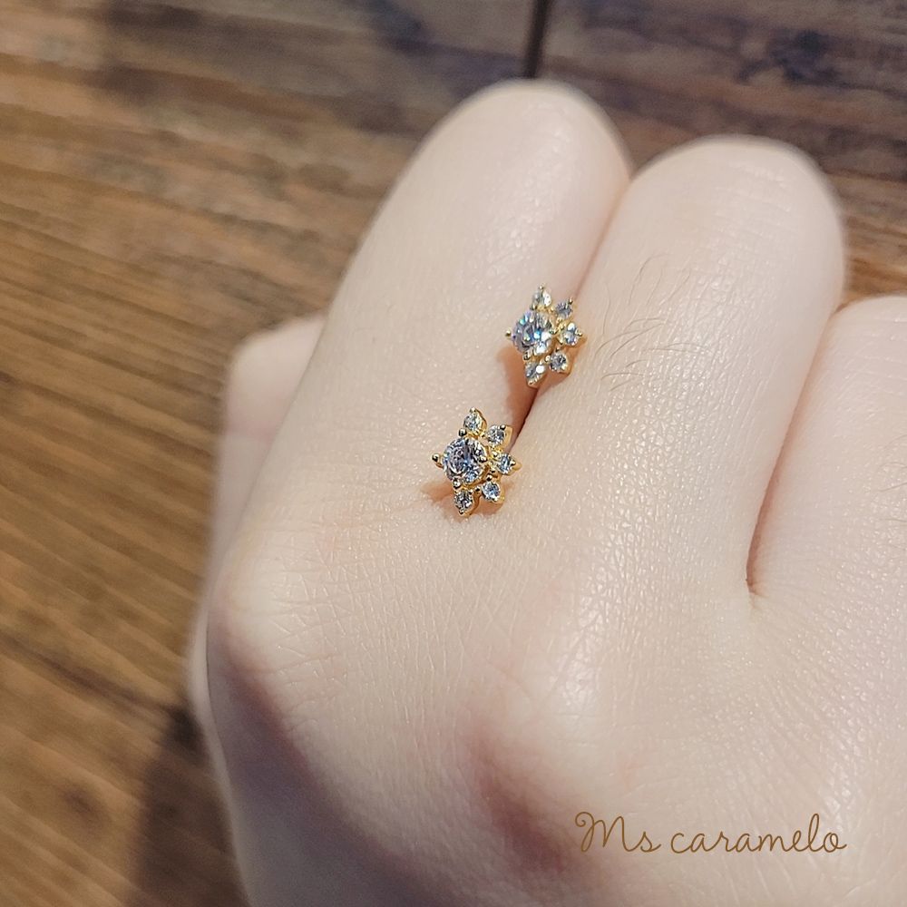 Ms caramelo 焦糖小姐 太陽花耳環