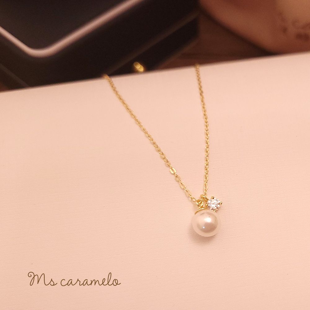 Ms caramelo 焦糖小姐 貝珠項鍊