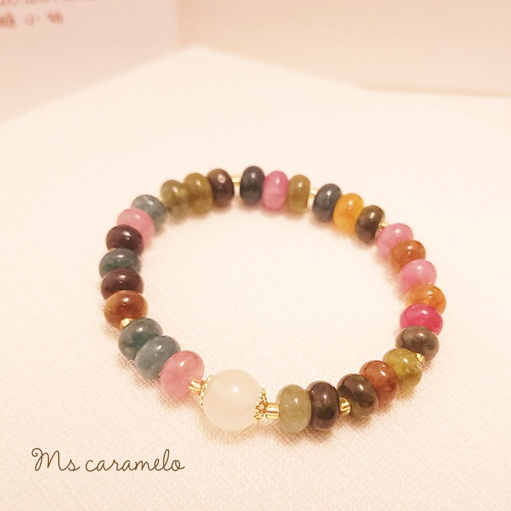 Ms caramelo 焦糖小姐 彩色玉石白瑪瑙