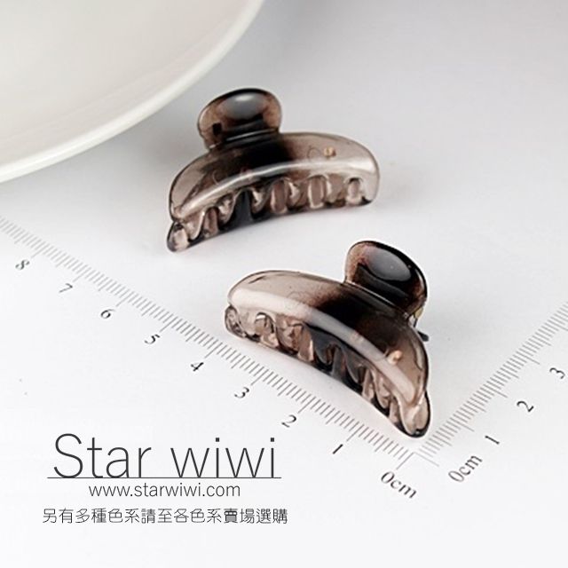 Star wiwi 經典造型小鯊魚夾《髮飾  髮夾 抓夾  瀏海夾》《6入組》《黑色 / 深棕彩款》