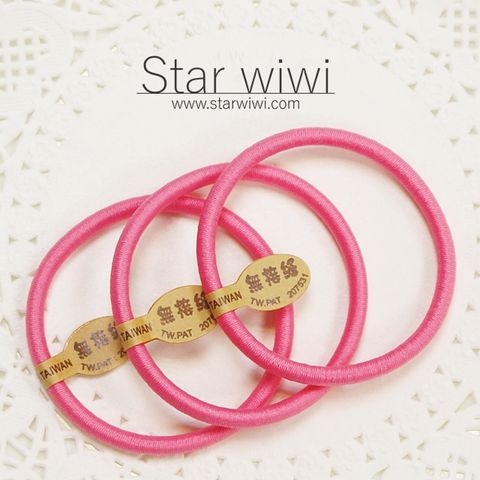 Star wiwi 造型彈性綁髮髮圈《髮飾  髮束》《8入組》《粉紅色》