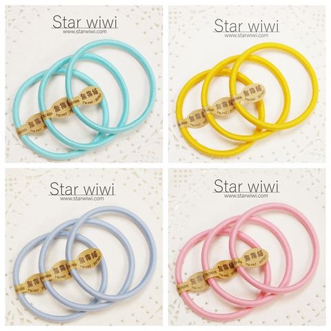 Star wiwi 造型彈性綁髮髮圈《髮飾  髮束》《8入組》《多色款-C》