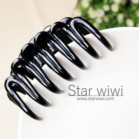 Star wiwi 優雅造型大鯊魚夾《髮飾  髮夾 抓夾》《2入組》《黑色款》