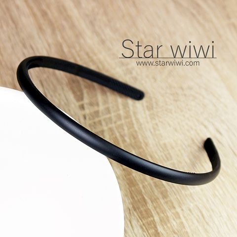 Star wiwi 時尚風格窄版髮箍《髮飾  髮箍》《2入組》《霧黑色》