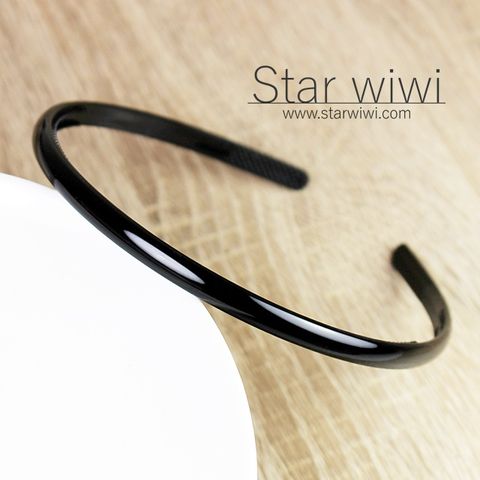 Star wiwi 時尚風格窄版髮箍《髮飾  髮箍》《2入組》《黑色》