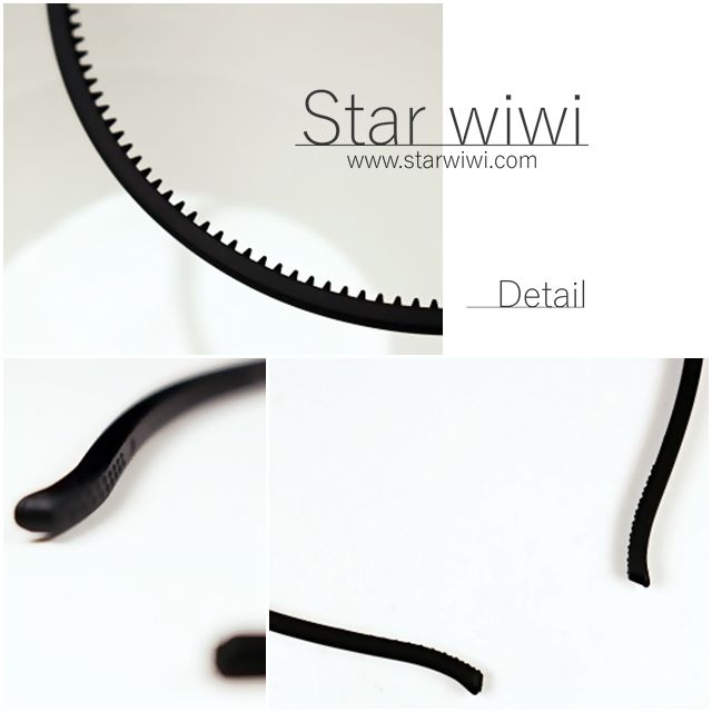 Star wiwi 時尚風格細版髮箍《髮飾  髮箍》《2入組》《霧黑色》