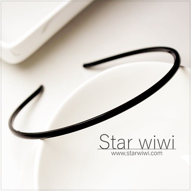 Star wiwi 時尚風格細版髮箍《髮飾  髮箍》《2入組》《黑色》