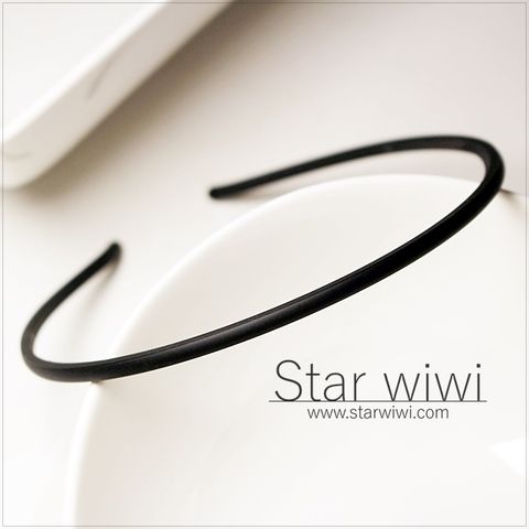 Star wiwi 時尚風格細版髮箍《2入組》《霧黑色》