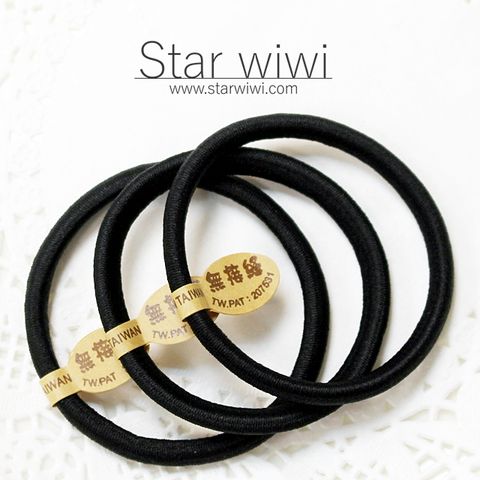 Star wiwi 造型彈性綁髮髮圈《8入組》《黑色》 ( 髮飾 髮束 )