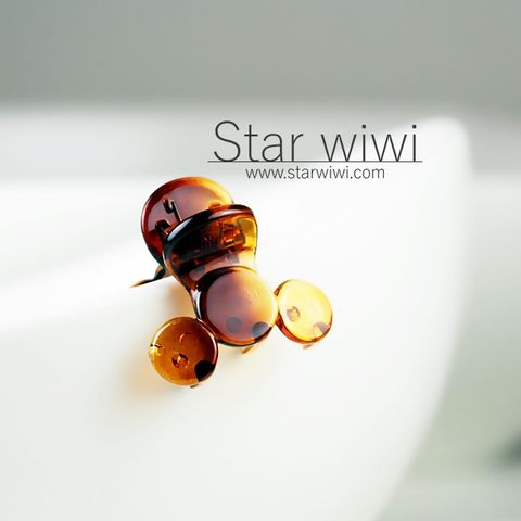 Star wiwi 時尚氣質造型小抓夾《4入組》《琥珀棕色》 ( 髮飾 髮夾 鯊魚夾 瀏海夾 )