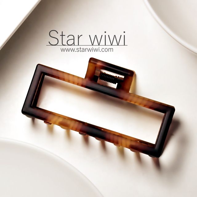 Star wiwi 時尚簡約風格造型霧面大抓夾《2入組》《琥珀棕色》 ( 髮飾 髮夾 鯊魚夾 )