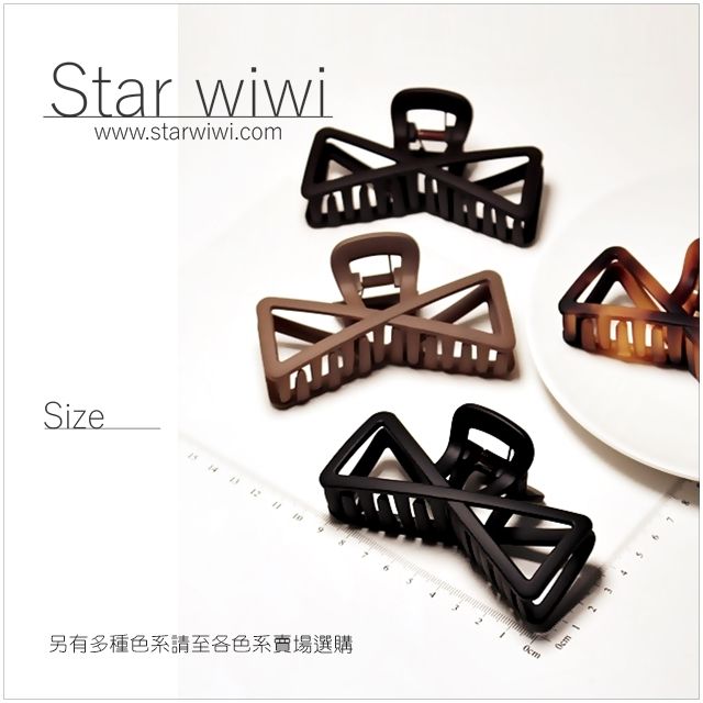 Star wiwi 經典時尚蝴蝶結造型霧面大抓夾《4入組》《多色款》 ( 髮飾 髮夾 鯊魚夾 )